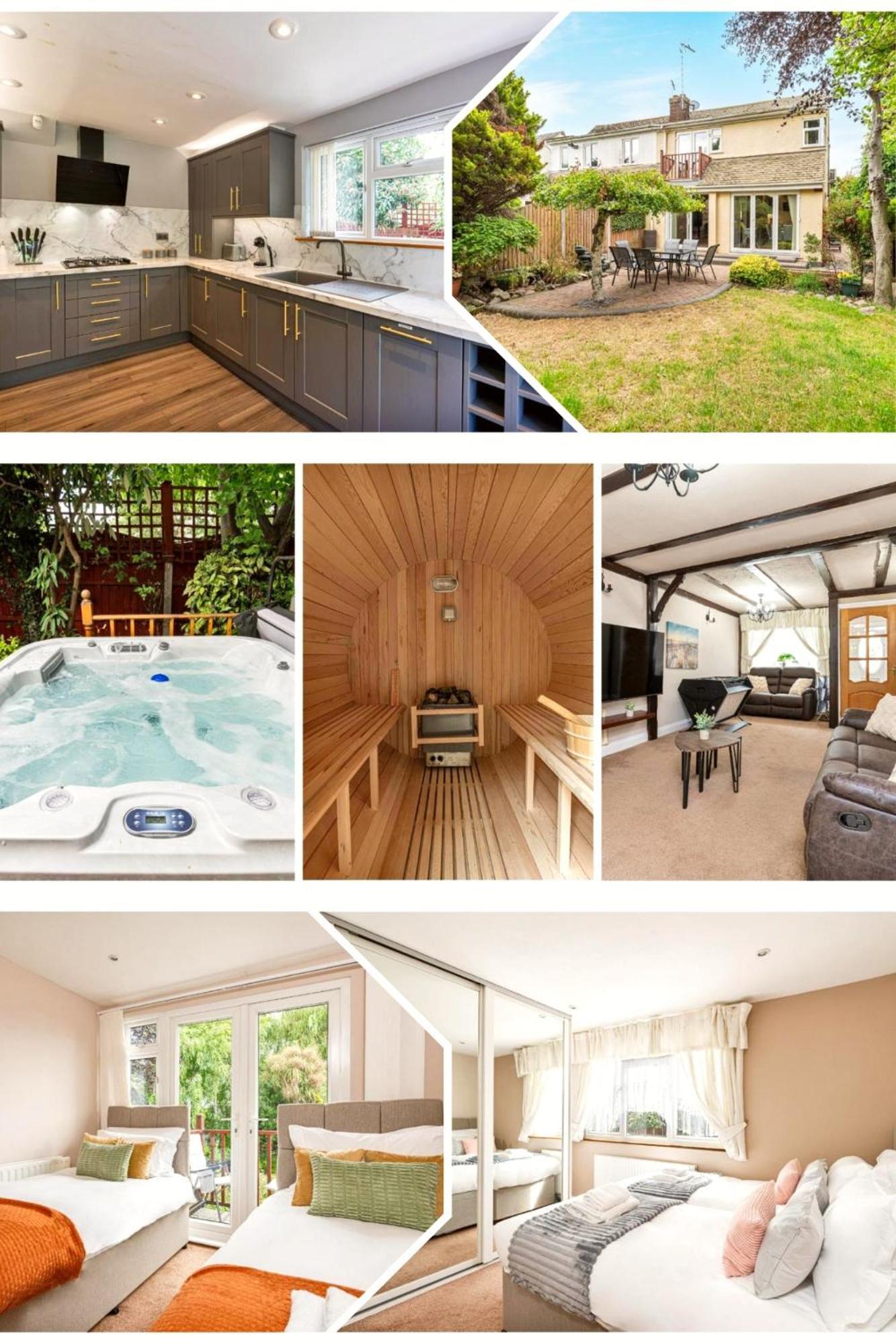 Nature's Serenade:3br Classic Home-jacuzzi & Sauna * Canvey Island